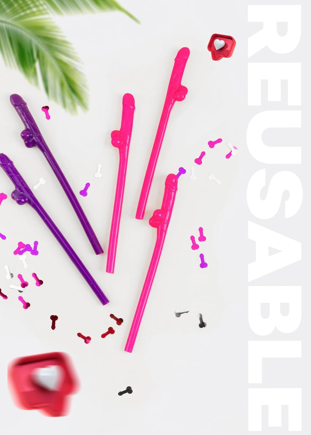 Bachelorette Party Straws 10pcs Funny Drinking Straws