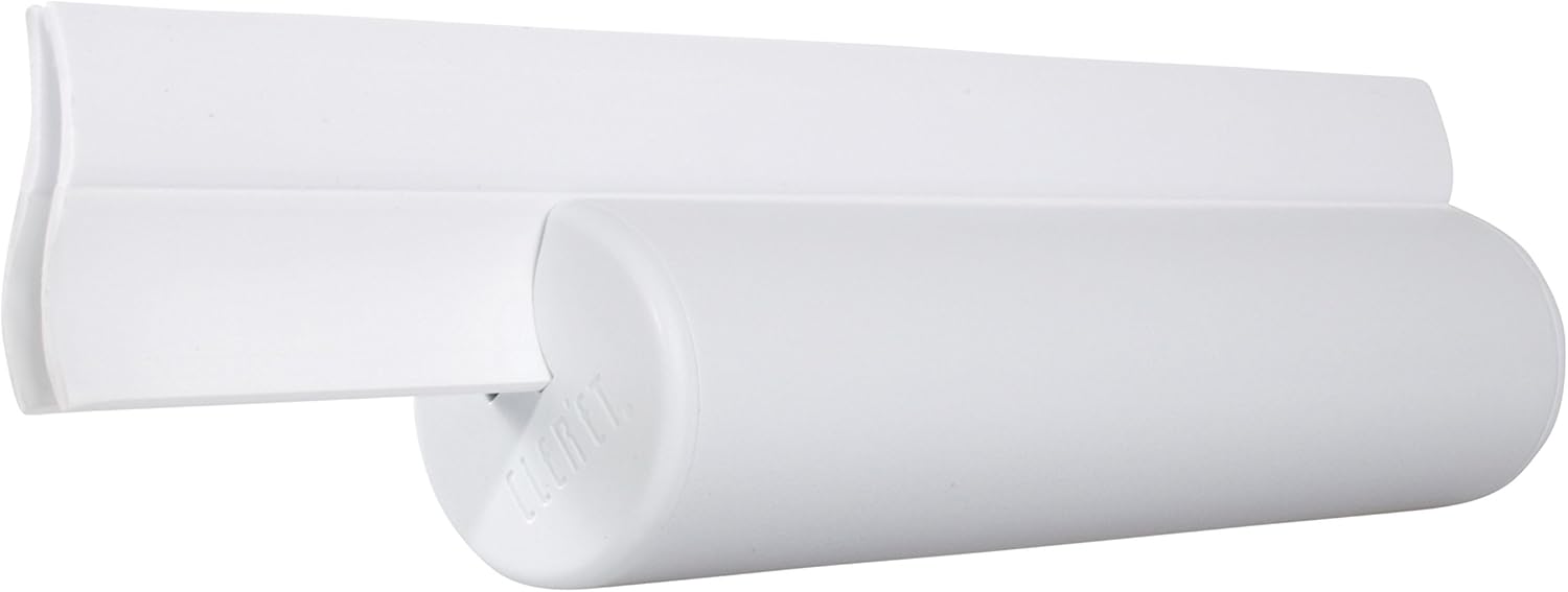 Cleret Dual Bladed Classic Bath Squeegee All White
