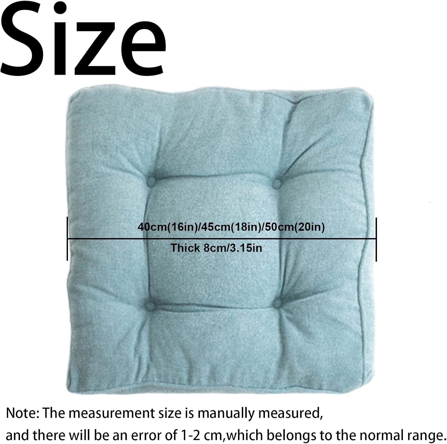 Soft Velvet Chair Cushion with Ties Set of 2