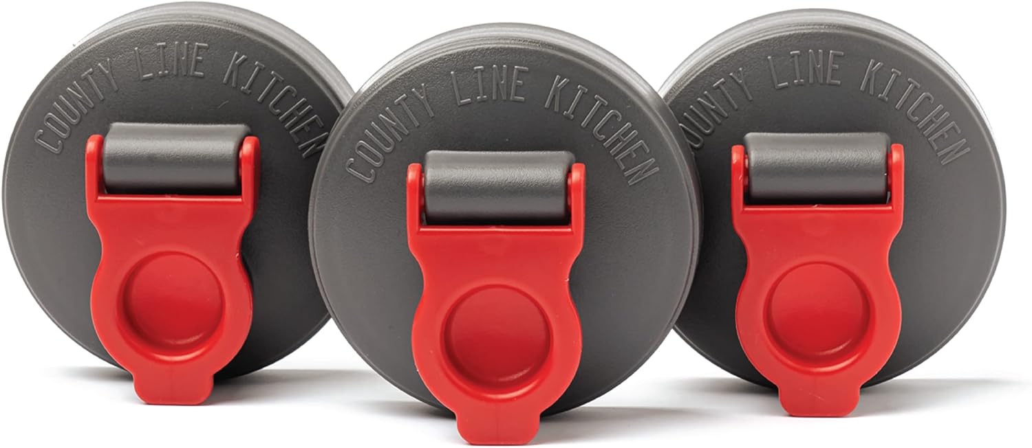 County Line Kitchen Wide Mouth Flip Cap Lid 3 Pack