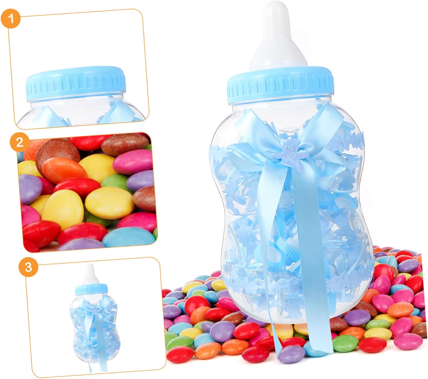 31pcs Milk Bottle Candy Server Set for Parties and Weddings