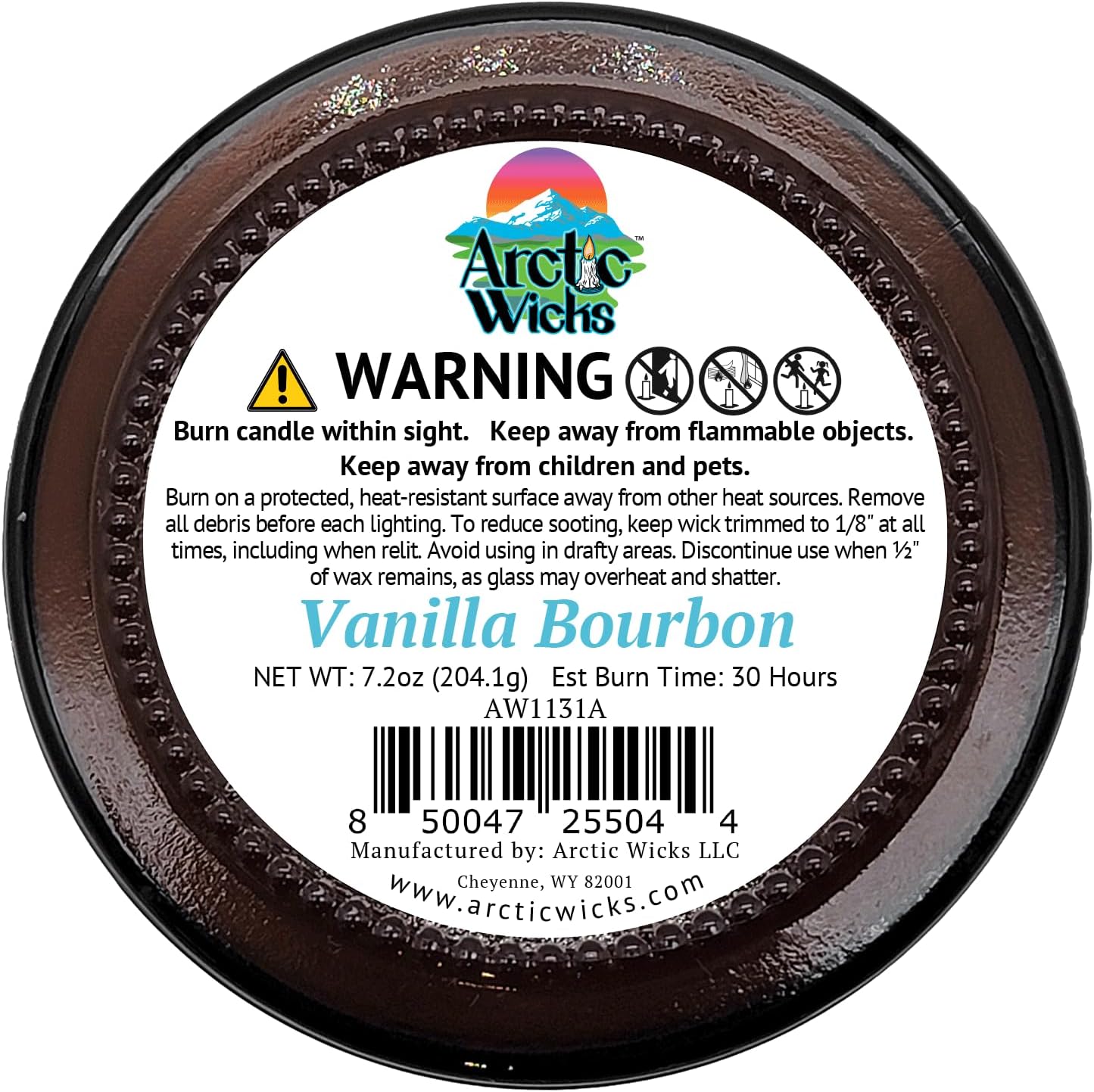 Vanilla Bourbon Candle by Arctic Wicks 9oz