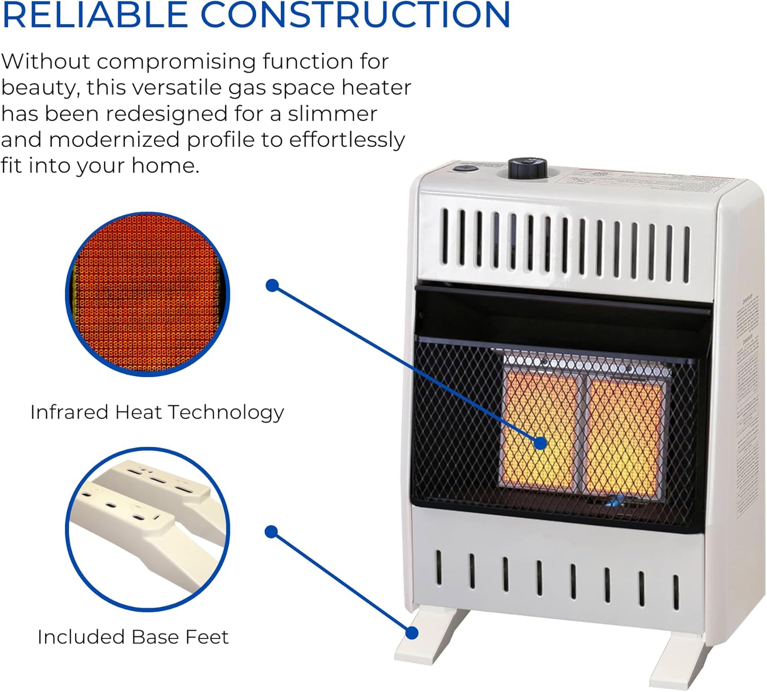 ProCom ML100TPA B Ventless Propane Infrared Space Heater 10000 BTU