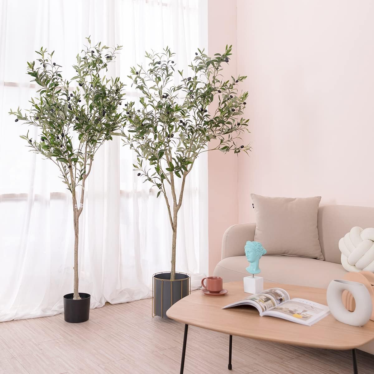 6FT Artificial Olive Tree for Living Room Decor