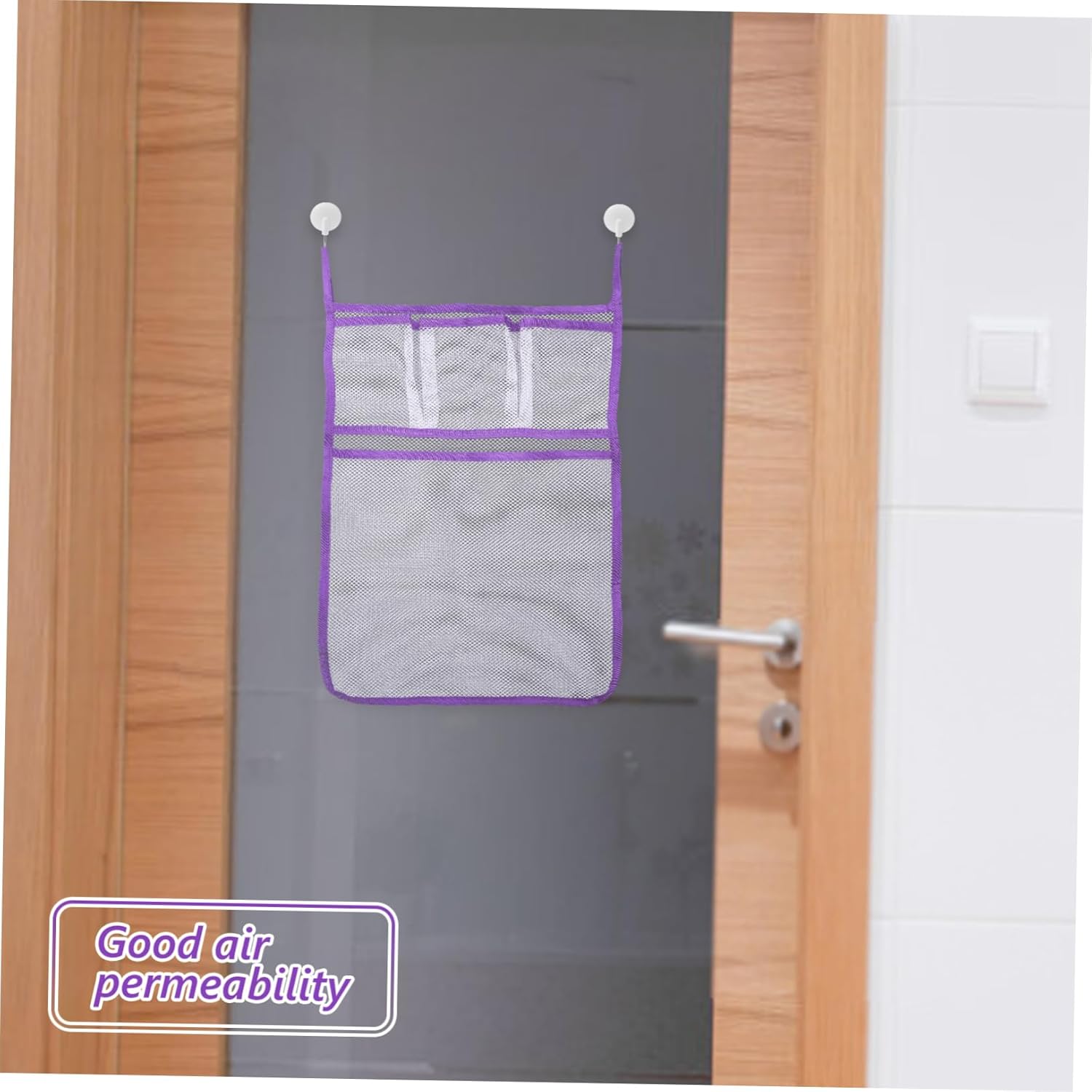 PRETYZOOM Hanging Shower Organizer Mesh Storage Bag