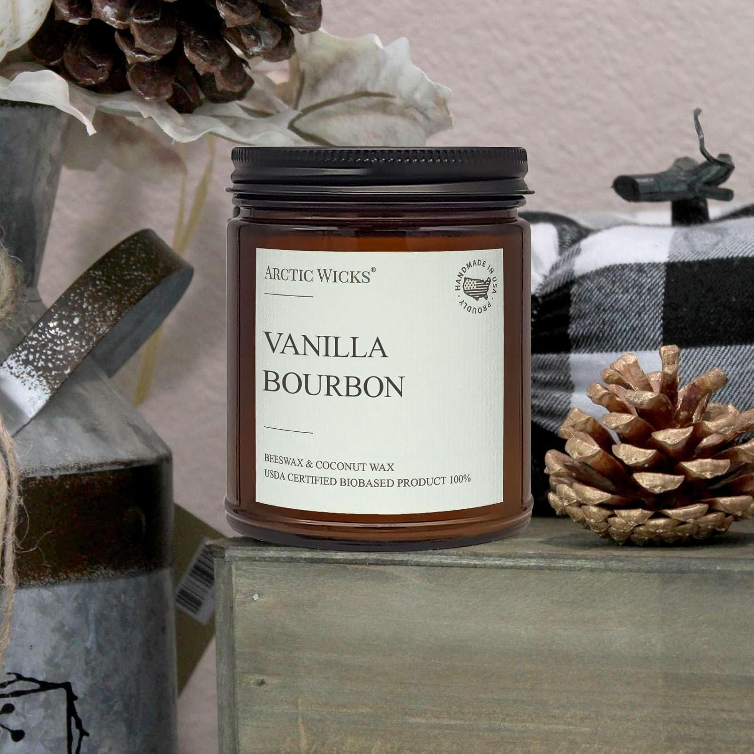 Vanilla Bourbon Candle by Arctic Wicks 9oz