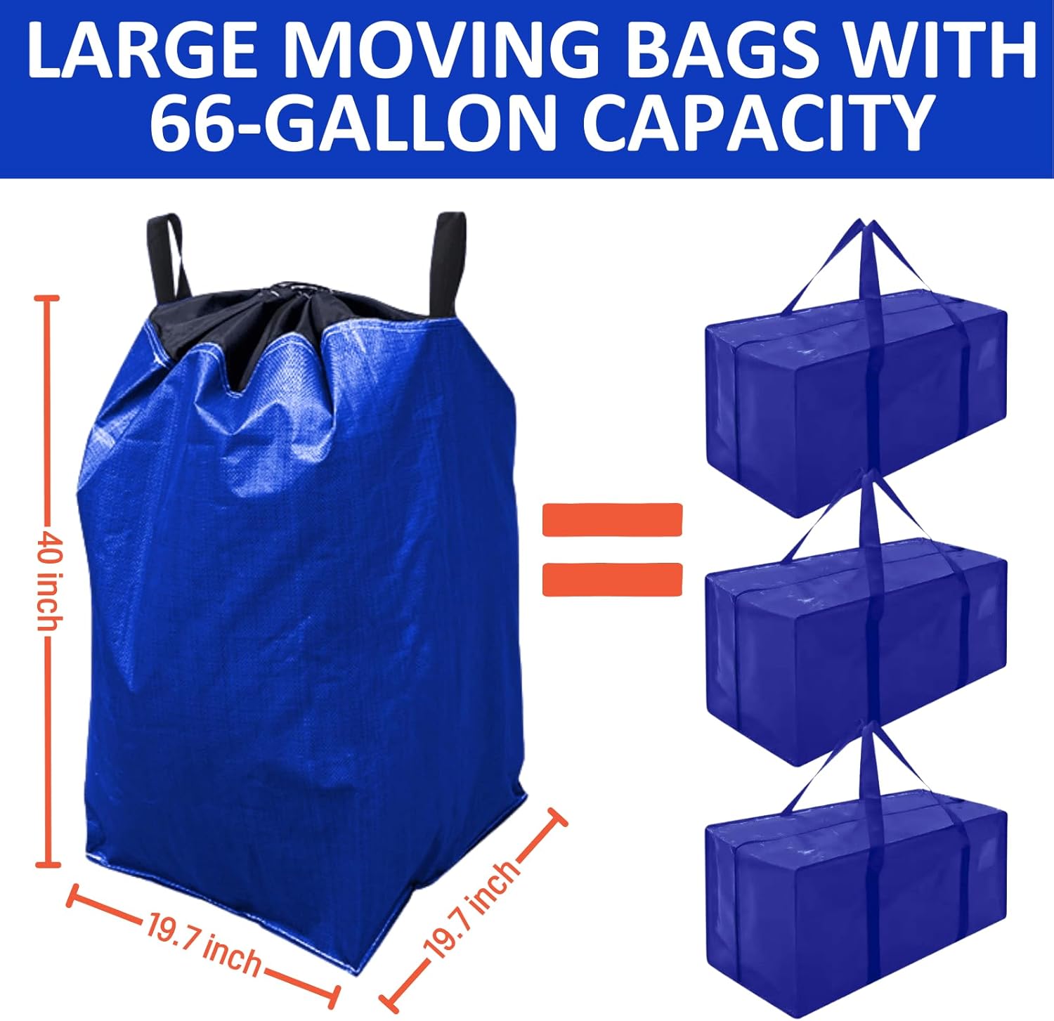 BBJ WRAPS Moving Bags Heavy Duty Extra Large Set of 2