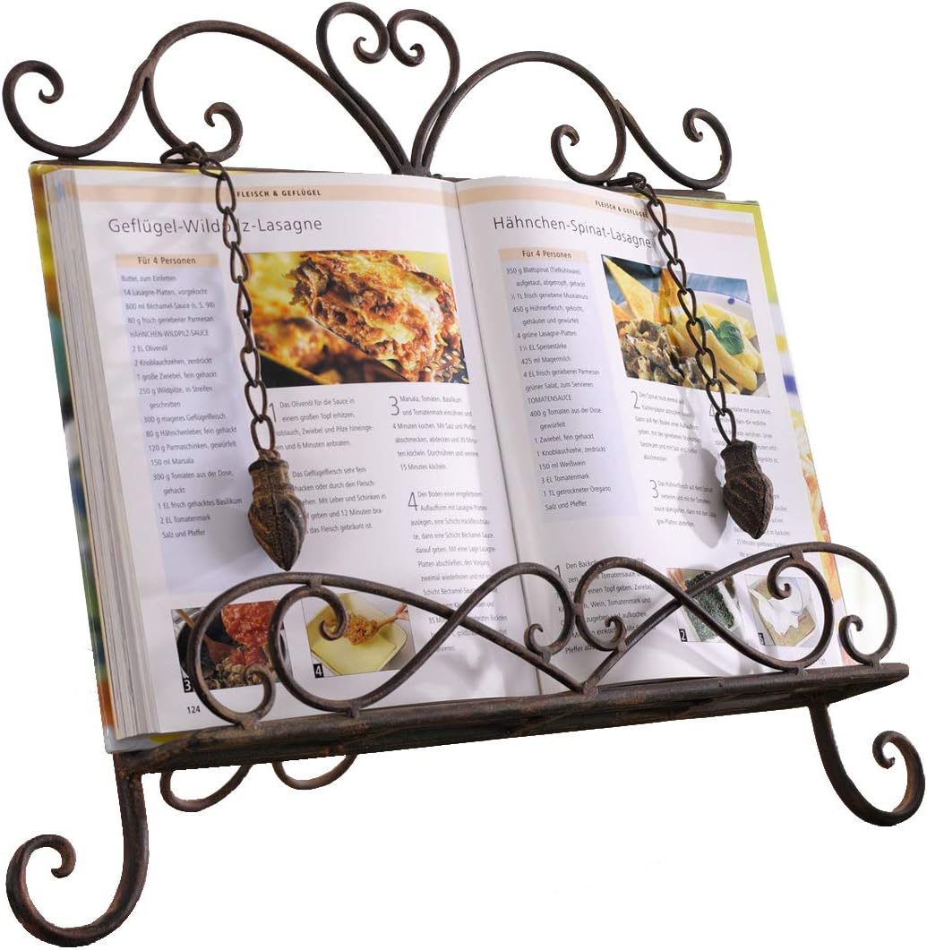 Westcharm Holiday Gift - Antique Metal Cookbook Stand