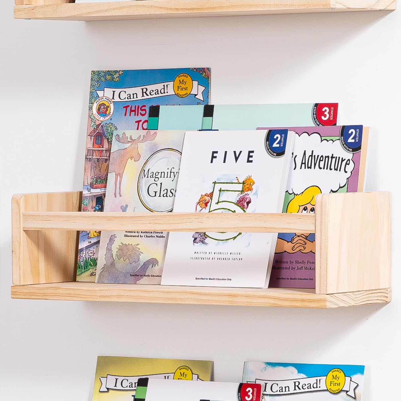AZSKY Floating Wall Bookshelf Set of 3