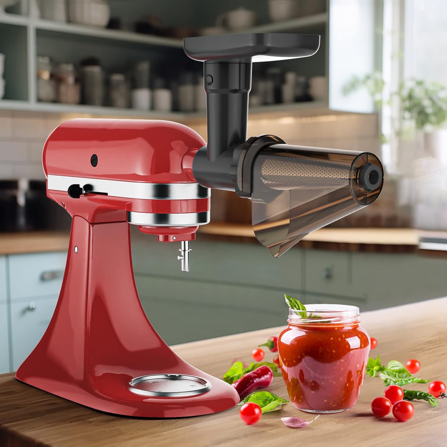 InnoMoon Fruit Vegetable Strainer and Meat Grinder for Kitchenaid Stand Mixer