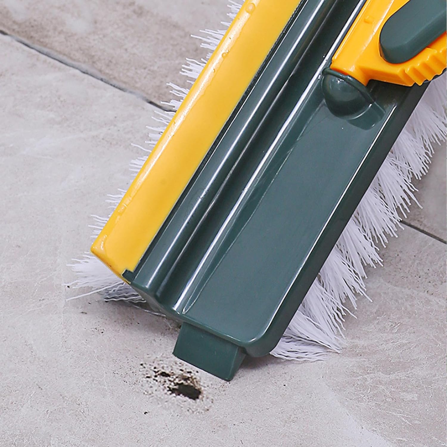 Floor Scrub Brush with 3 in 1 Function and 180 Degree Rotation