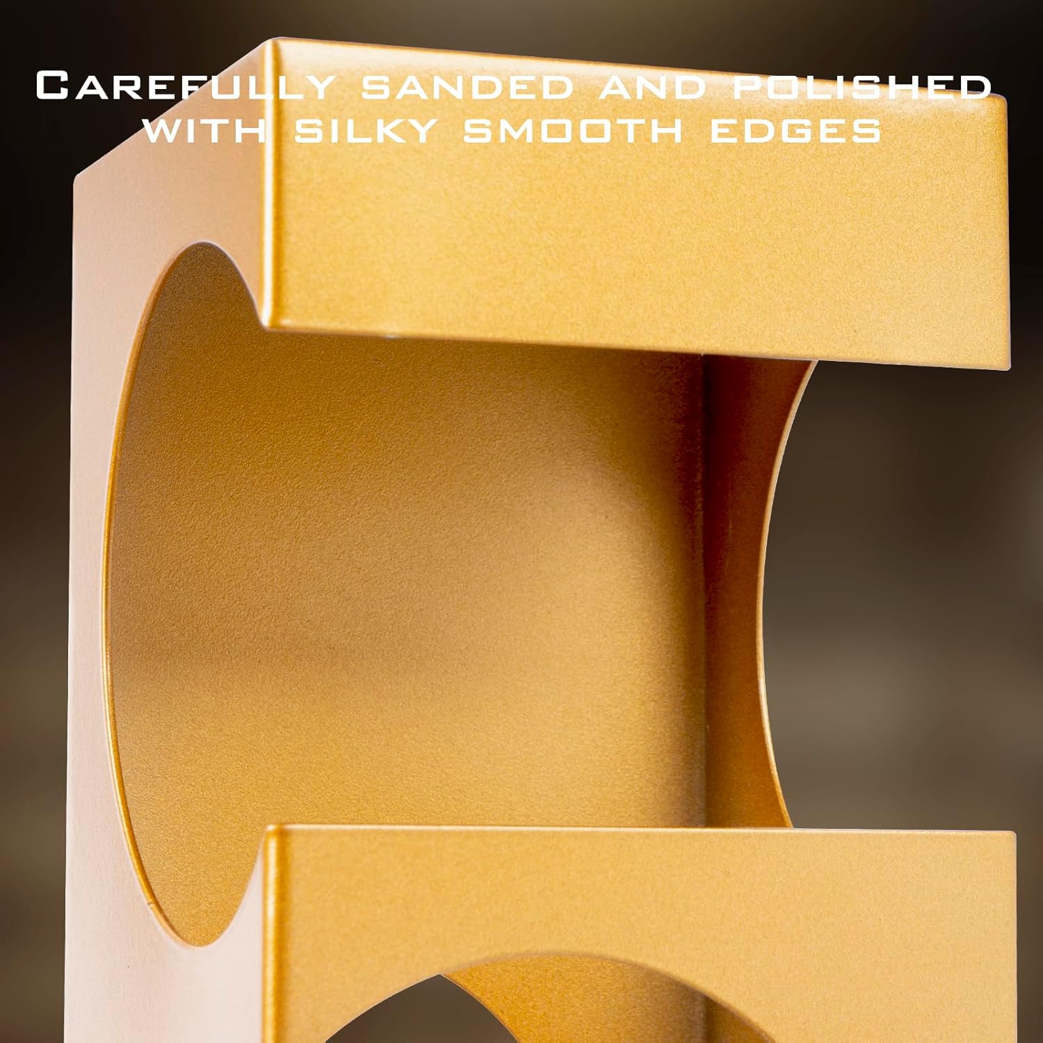 Modern Geometric Wine Rack for Kitchen Bar 4 Bottles