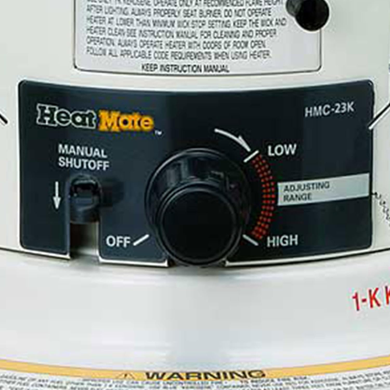HeatMate HMC-23K Kerosene Heater 23500 BTU White Cordless