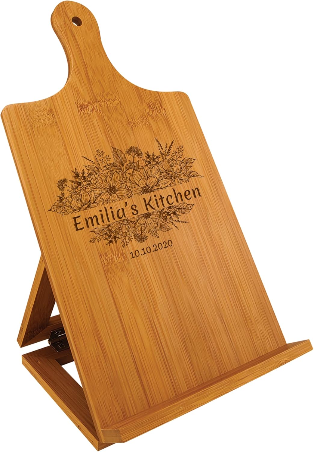 Custom Bamboo Chef Easel for Kitchen Use