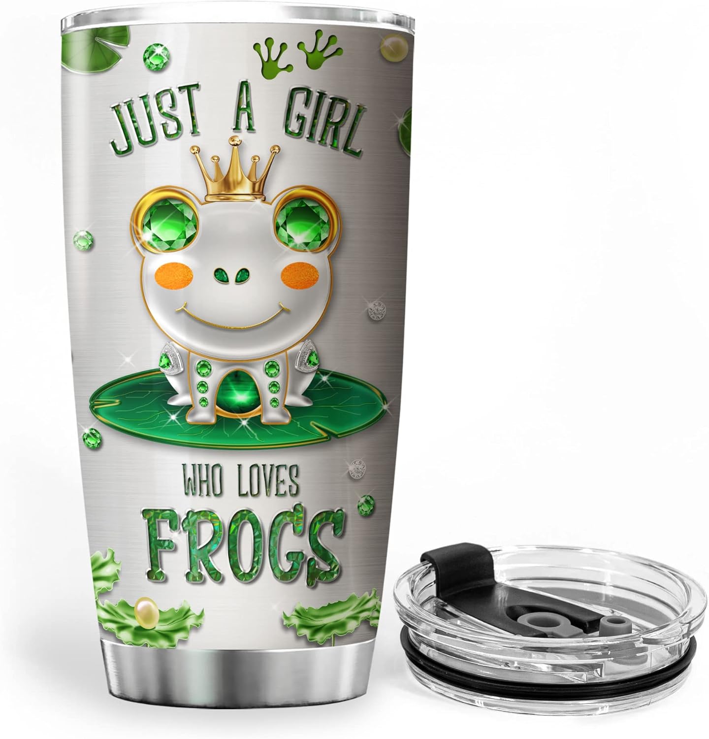 ZOXIX Personalized Name Frogs Tumbler 20oz Insulated Cup