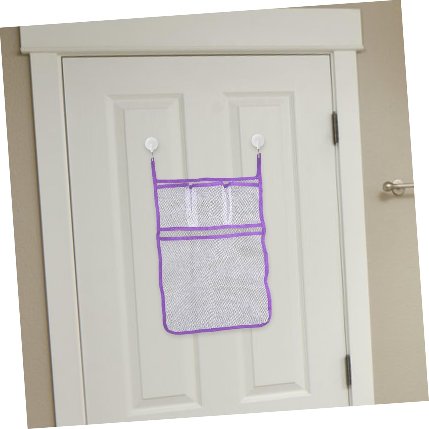 Happyyami Bathroom Over Sink Organizer Mesh Bag Space Saving Multi Functional