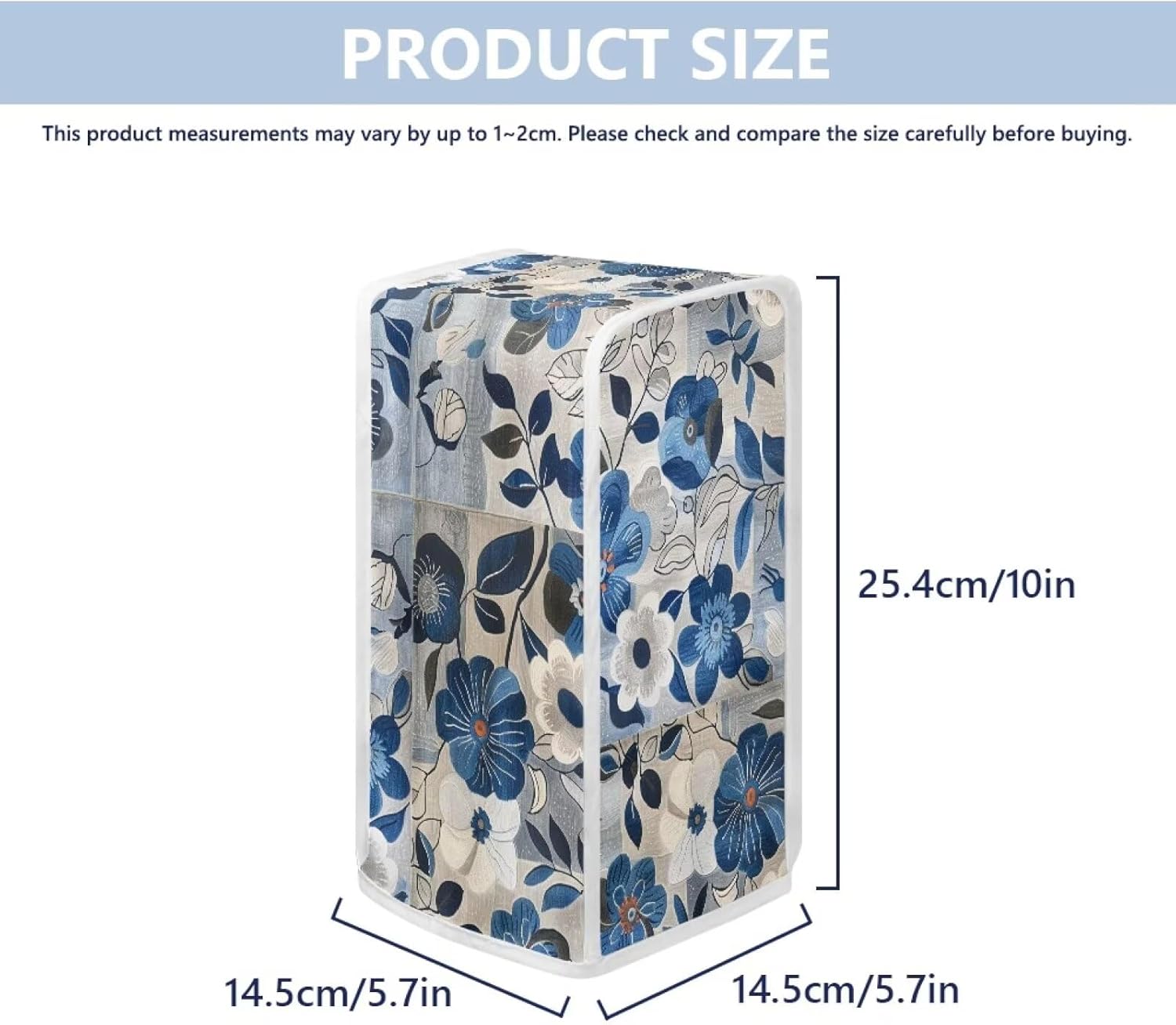 Blue Flower Desk Cover for Manual Can Opener