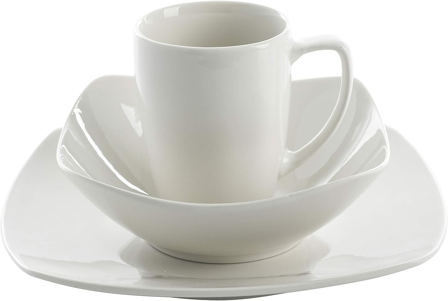 Gibson Home Zen Buffet 24-Piece Dinnerware Set - White