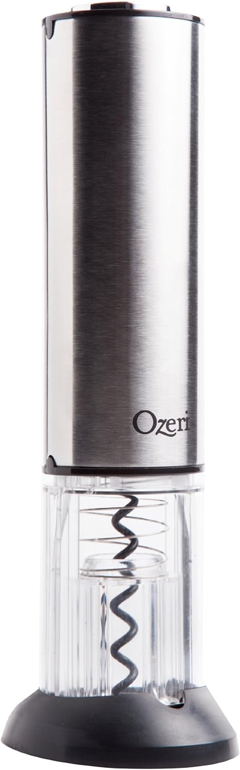 Ozeri Extravo Electric Wine Opener in Stainless Steel