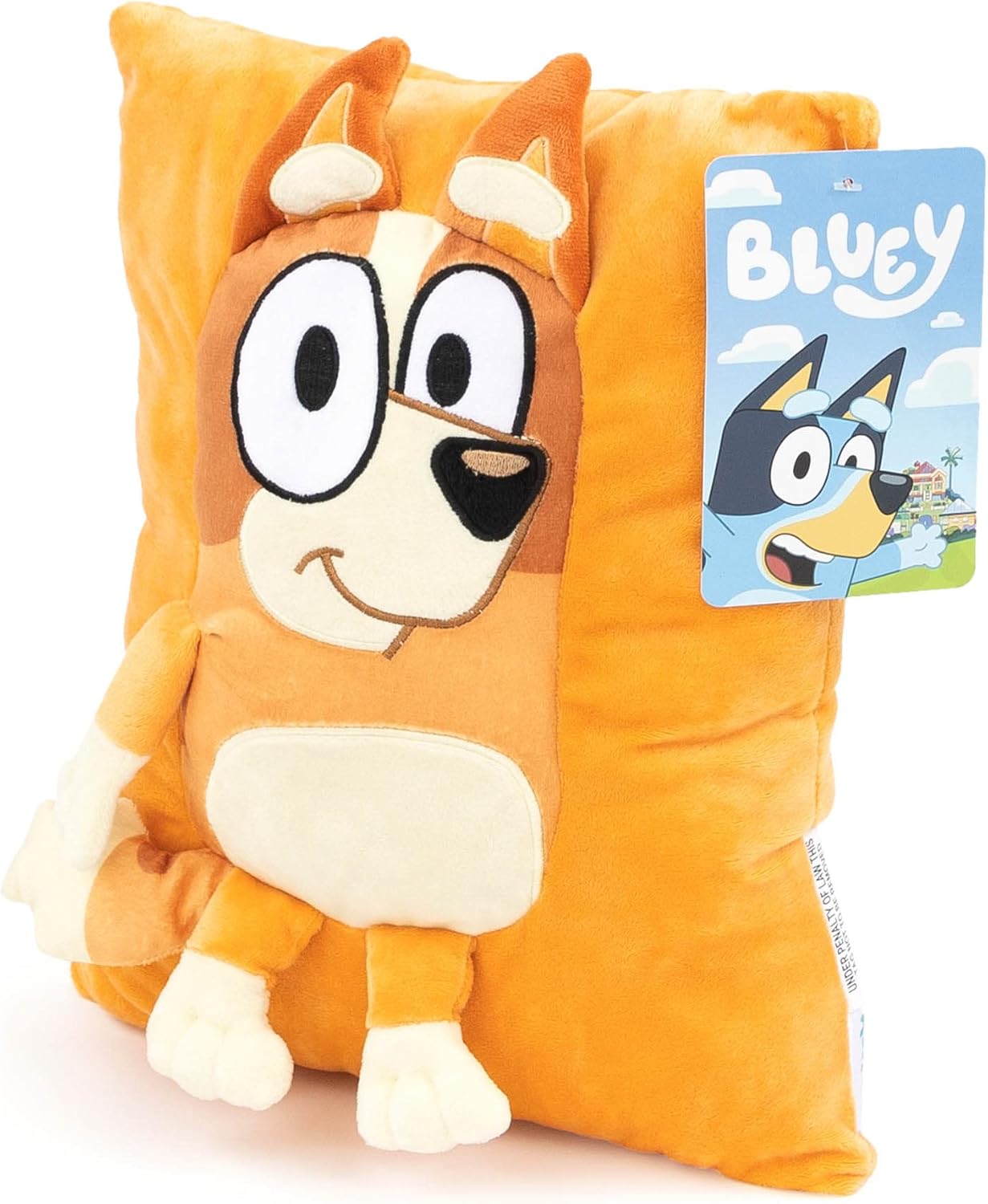 Bluey Bingo Snuggle Pillow - 13 Inch Throw Pillow
