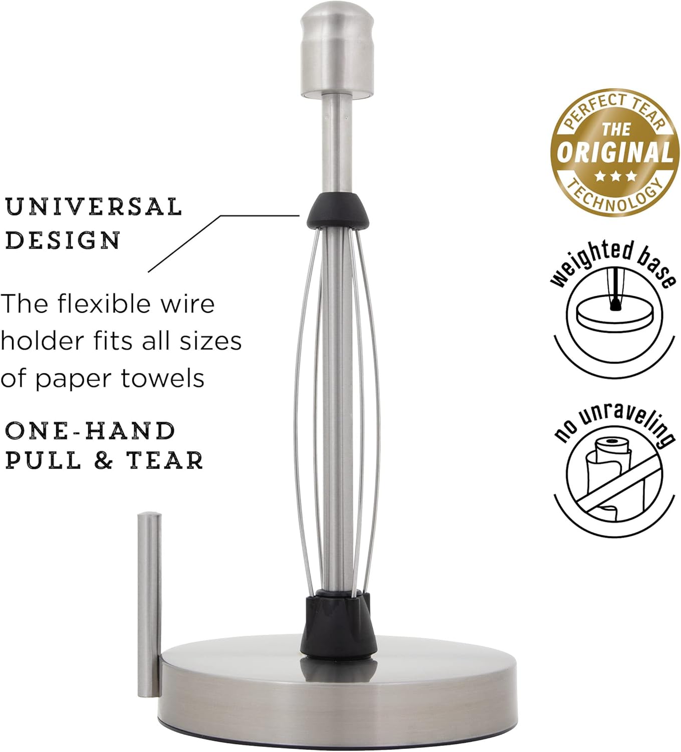 Kamenstein Perfect Tear Paper Towel Holder 13 Inch Silver