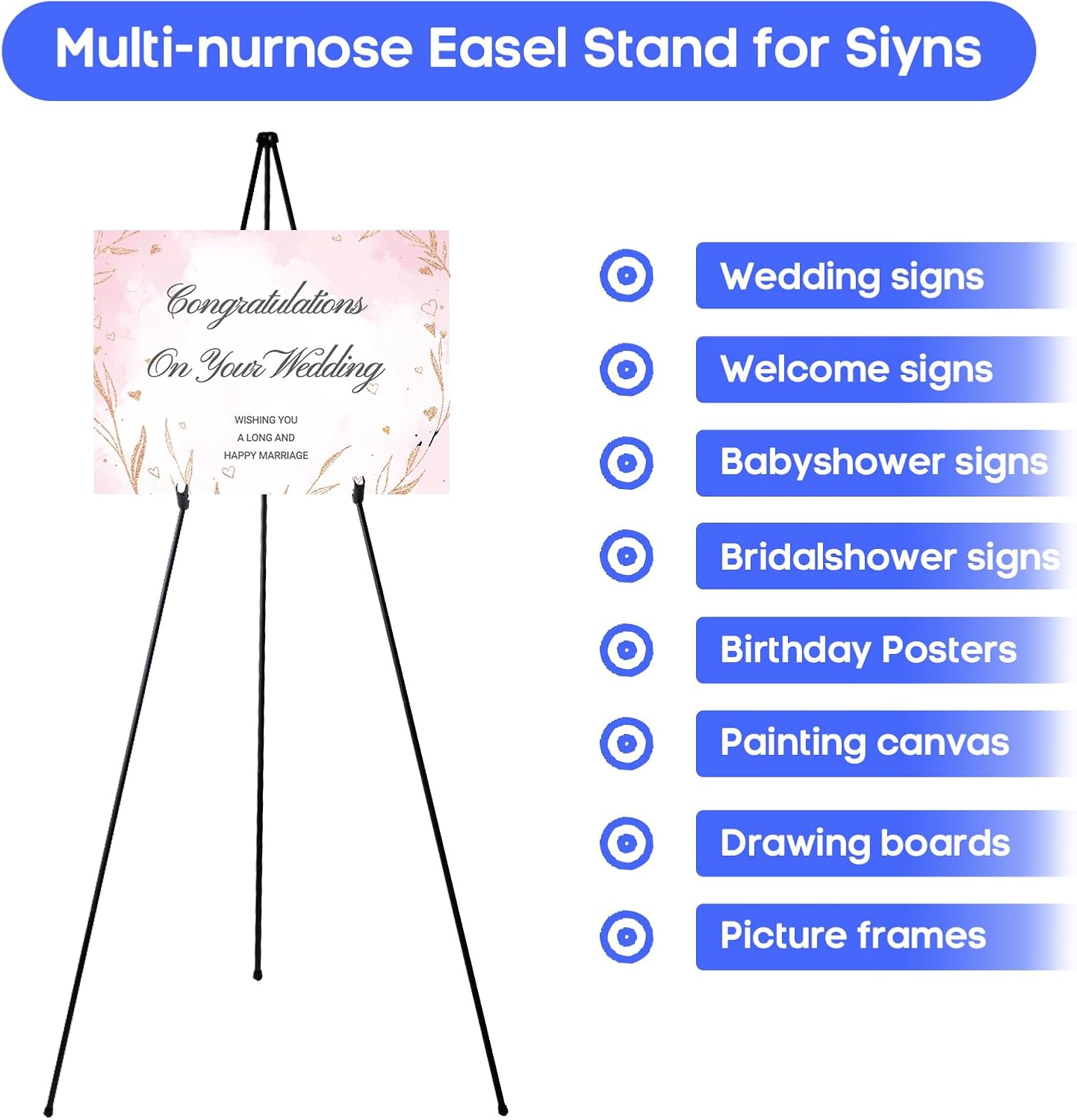 Portable Easel Stand for Posters and Art