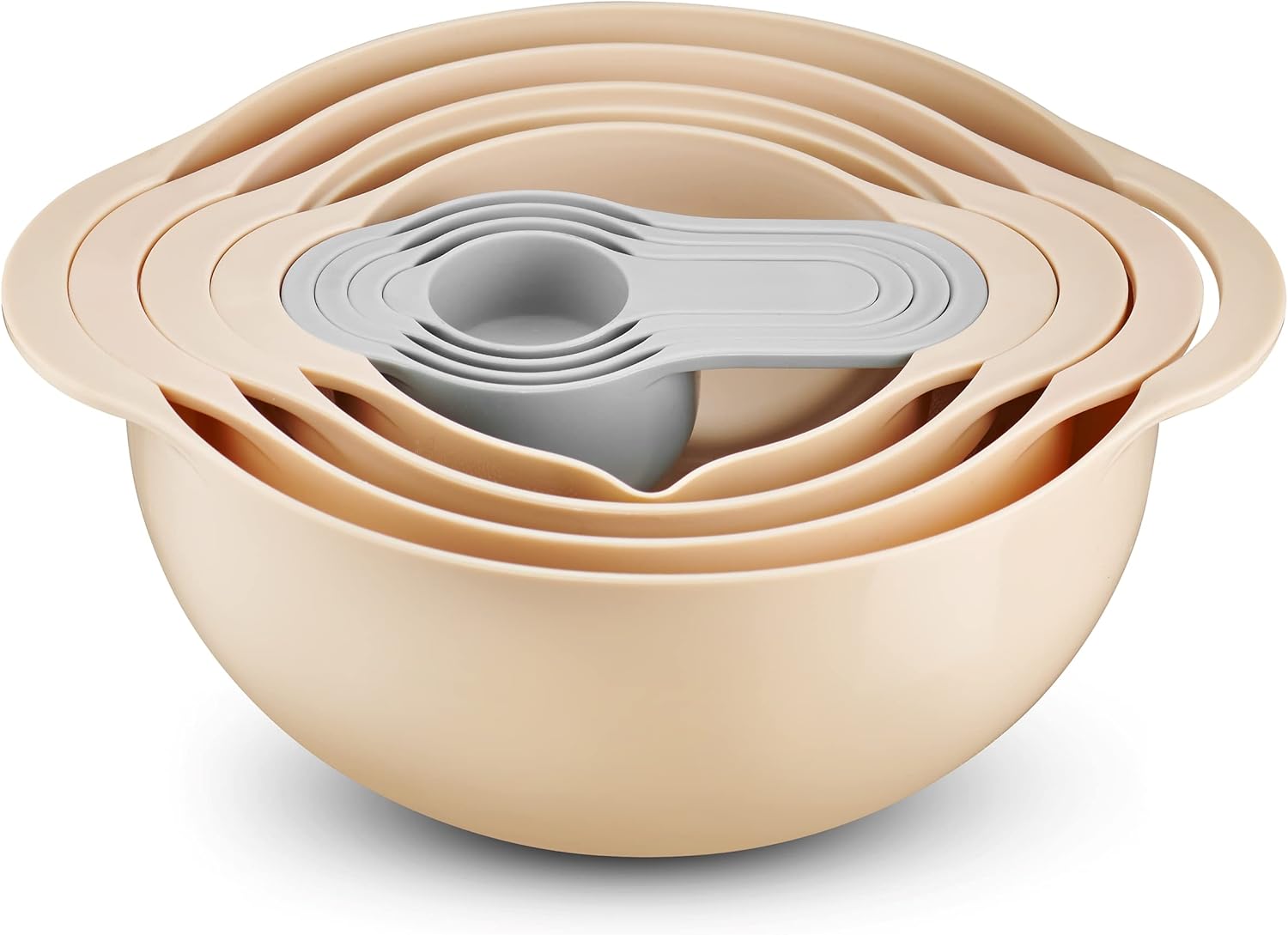 8 Piece Kitchen Set with Mixing Bowls and Measuring Tools