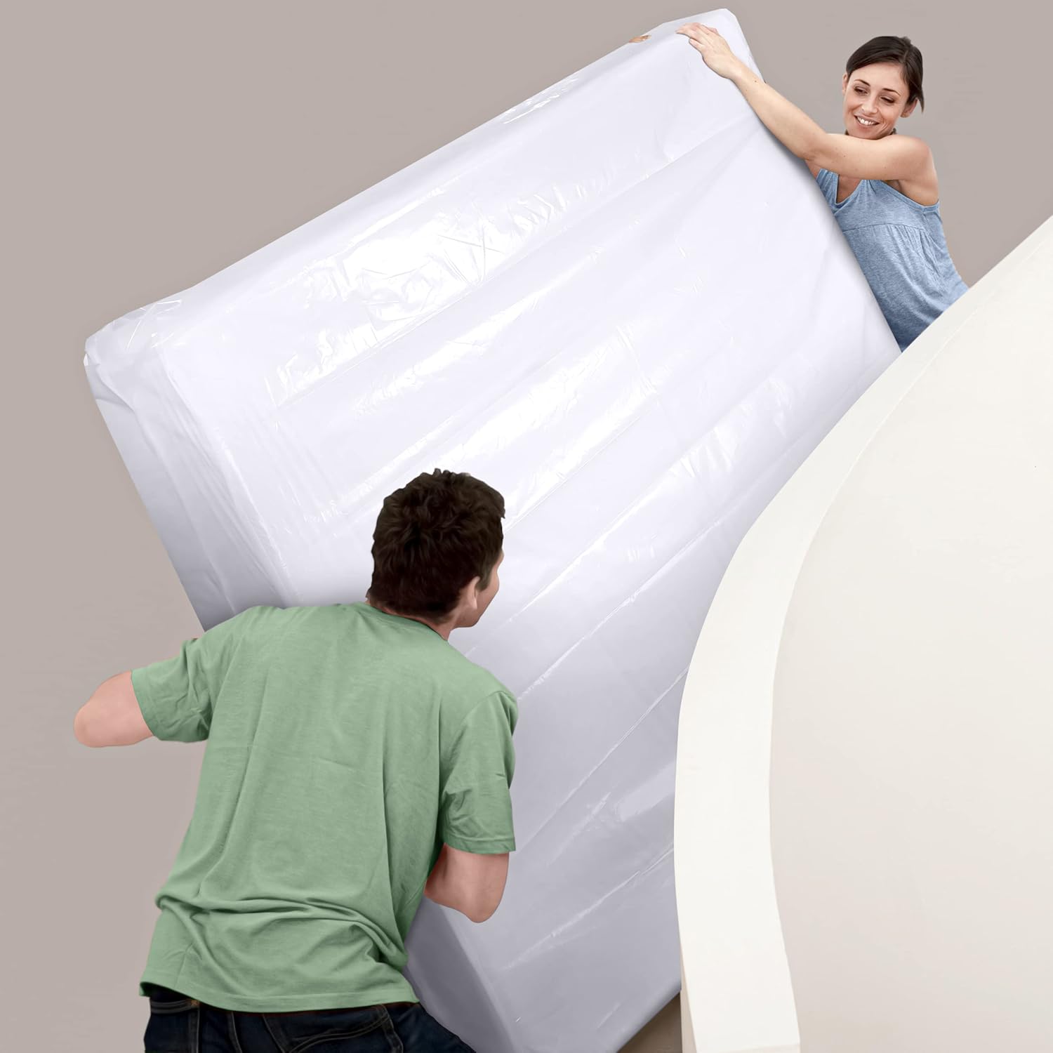 Utopia Home Queen Mattress Cover 2 Pack 4 Mil Plastic