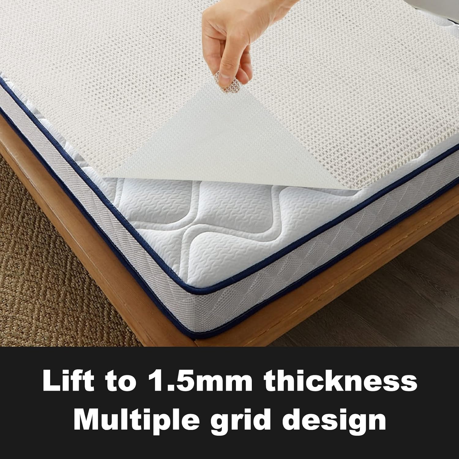 Foboull Mattress Slide Stopper Non Slip Pad Twin Size