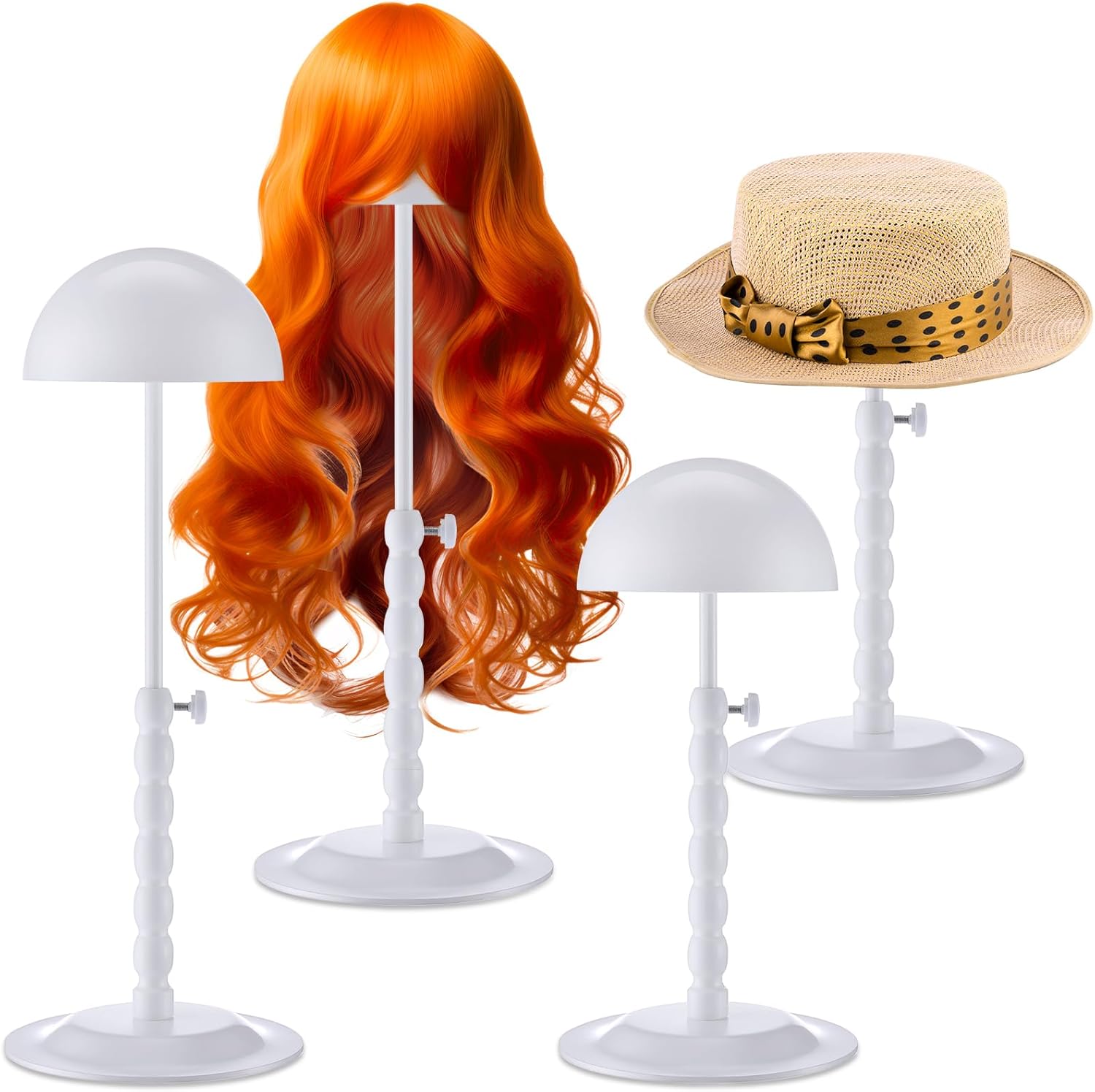 Geelin 4 Pcs Adjustable Metal Hat Stand