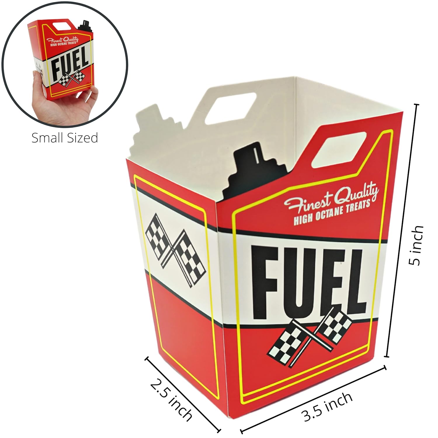 24 Race Car Treat Boxes with Checkered Flags Racing Party Supplies