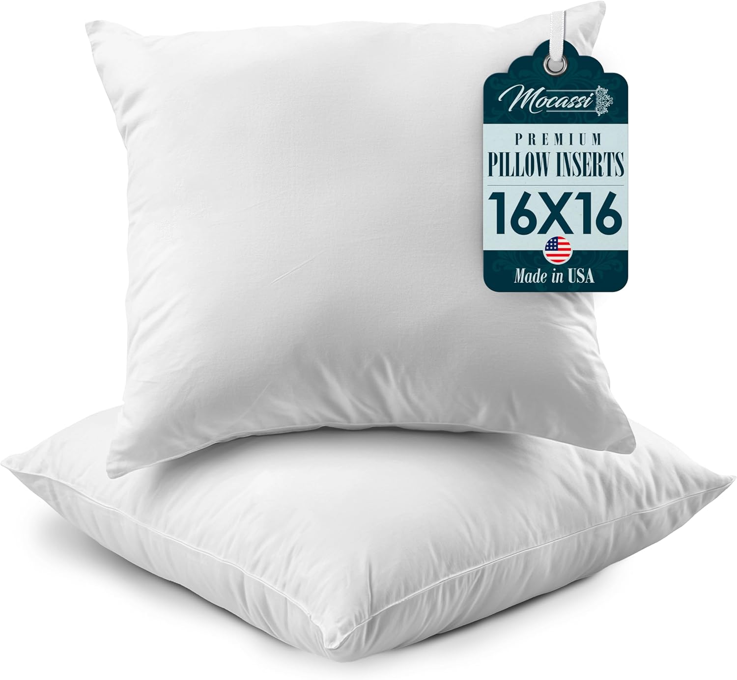 Mocassi Premium Ultra Soft Pillow Inserts Pack of 2
