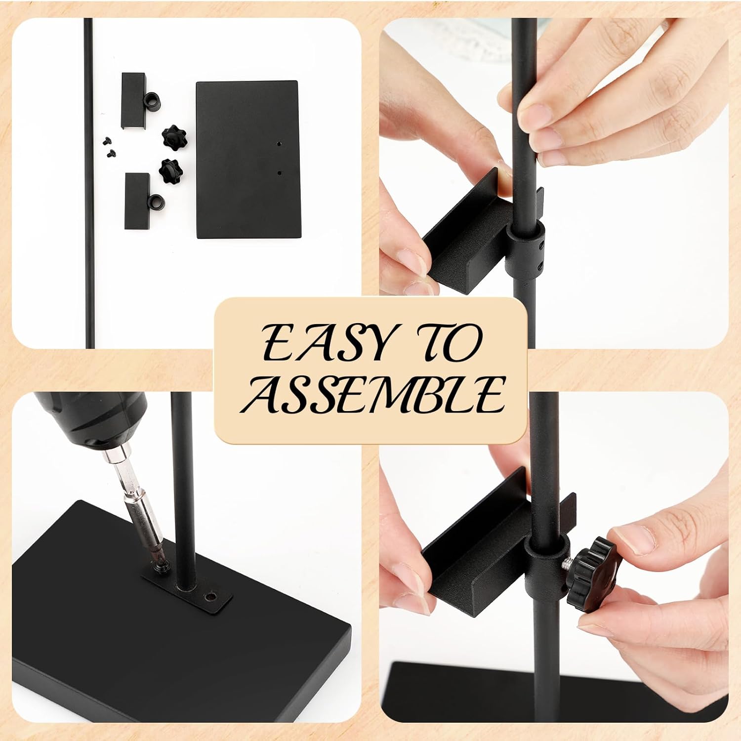 Adjustable Metal Picture Frame Easel Stand for Home Exhibition