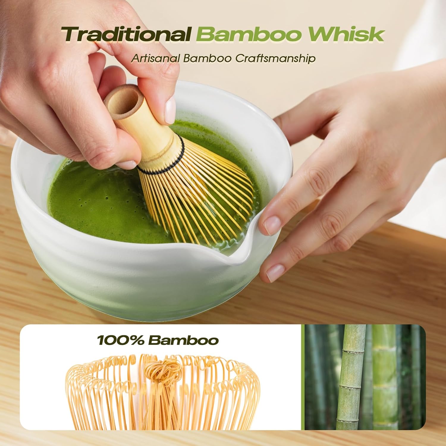 Geyphug 8-Piece Matcha Set with Bowl and Whisk