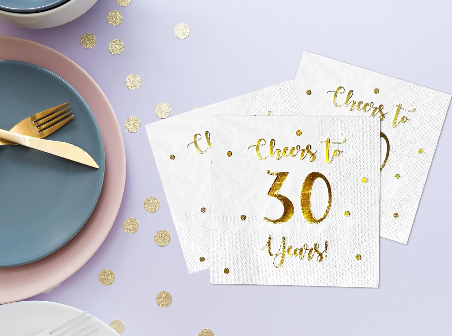 Cheers to 30 Years Cocktail Napkins 50 Pack