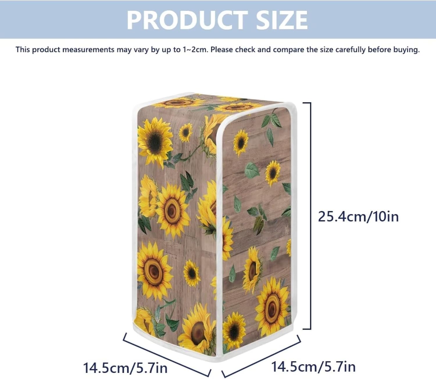 Wooden Sunflower Can Opener Dust Cover