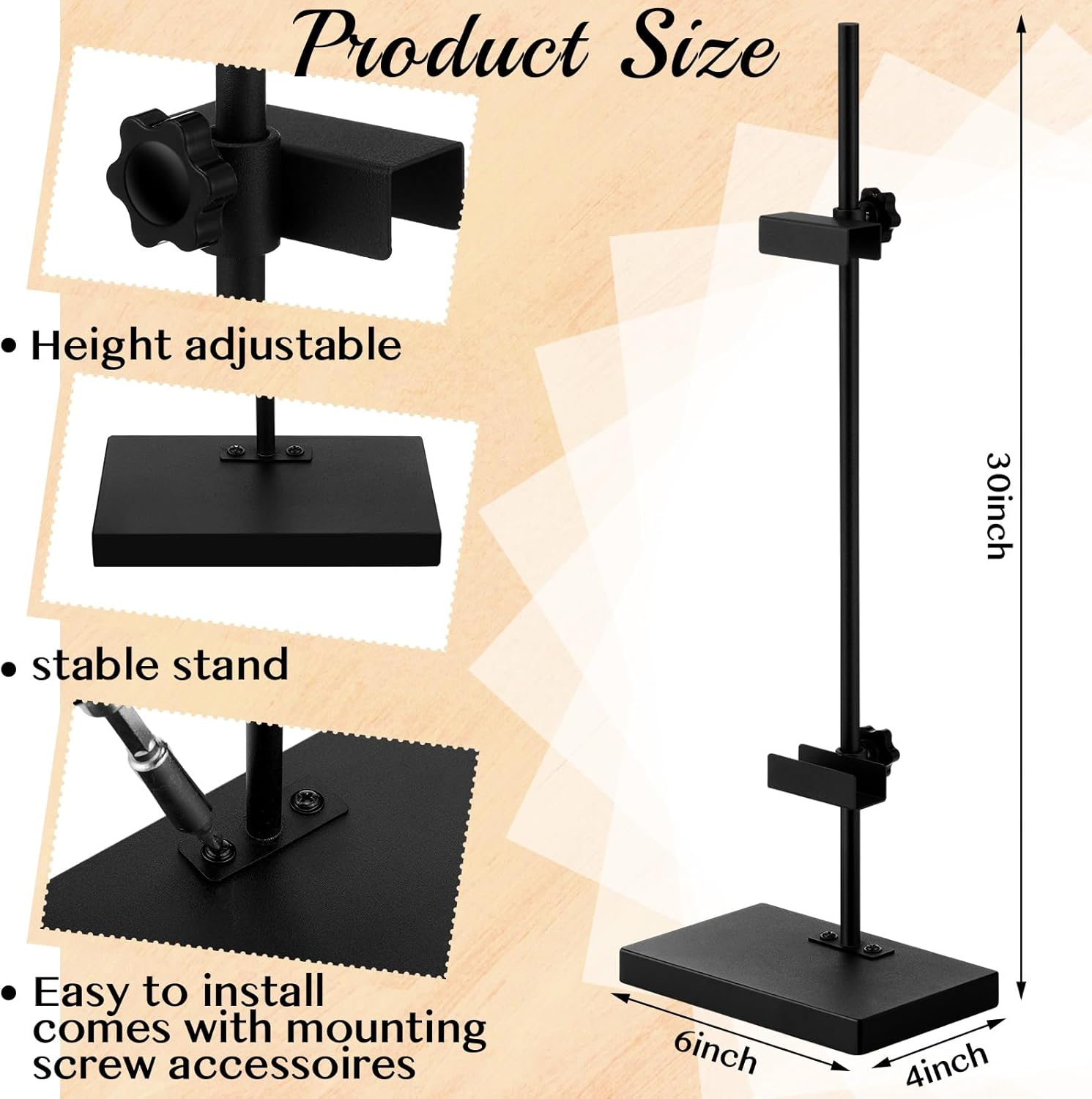 Adjustable Metal Picture Frame Easel Stand for Home Exhibition