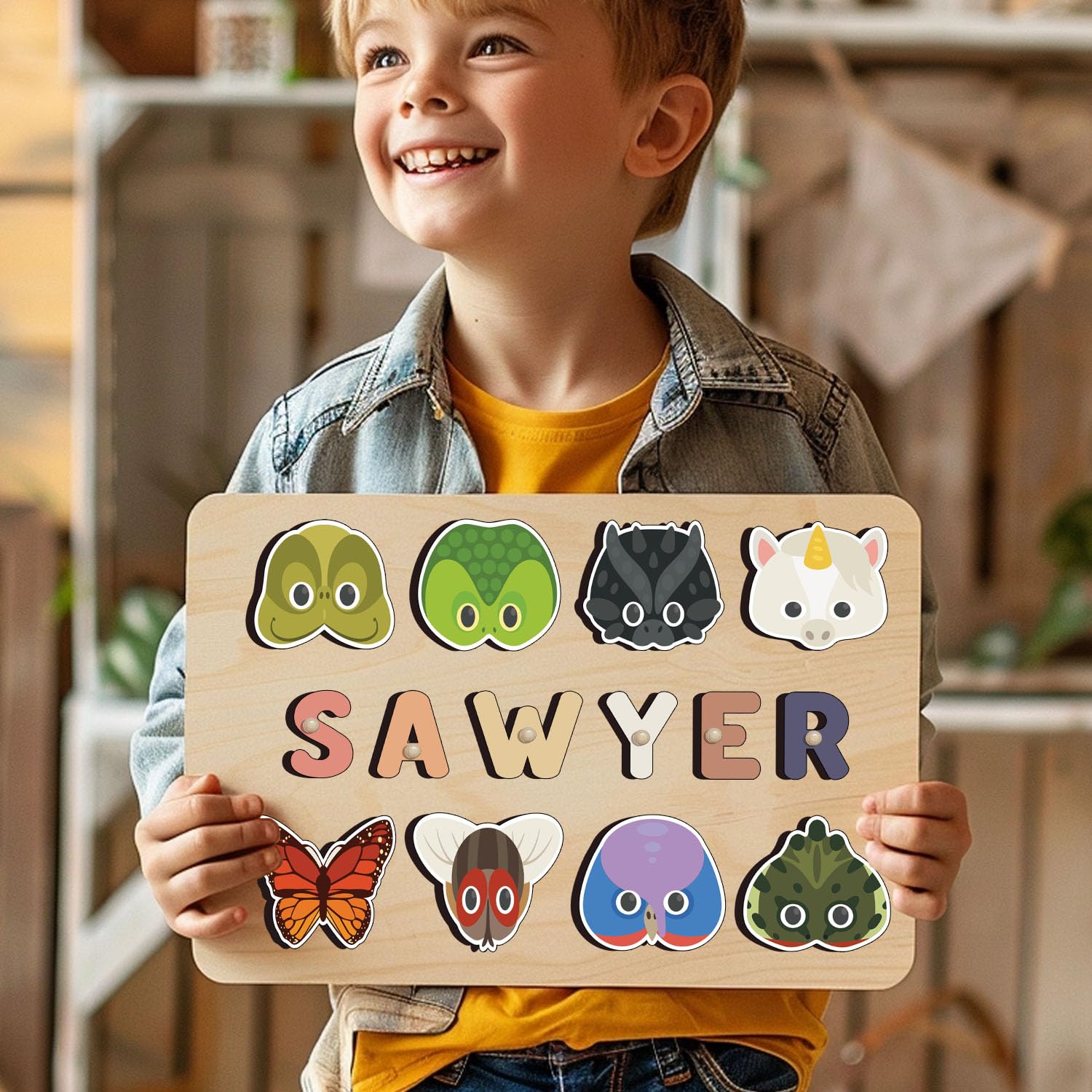 Personalized Wooden Name Puzzles For Toddlers