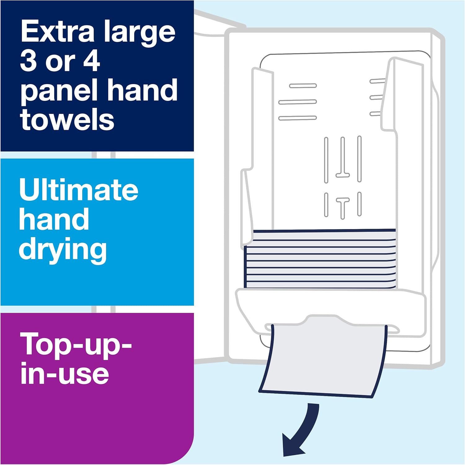 Tork Xpress Multifold Paper Towel Dispenser Black H2