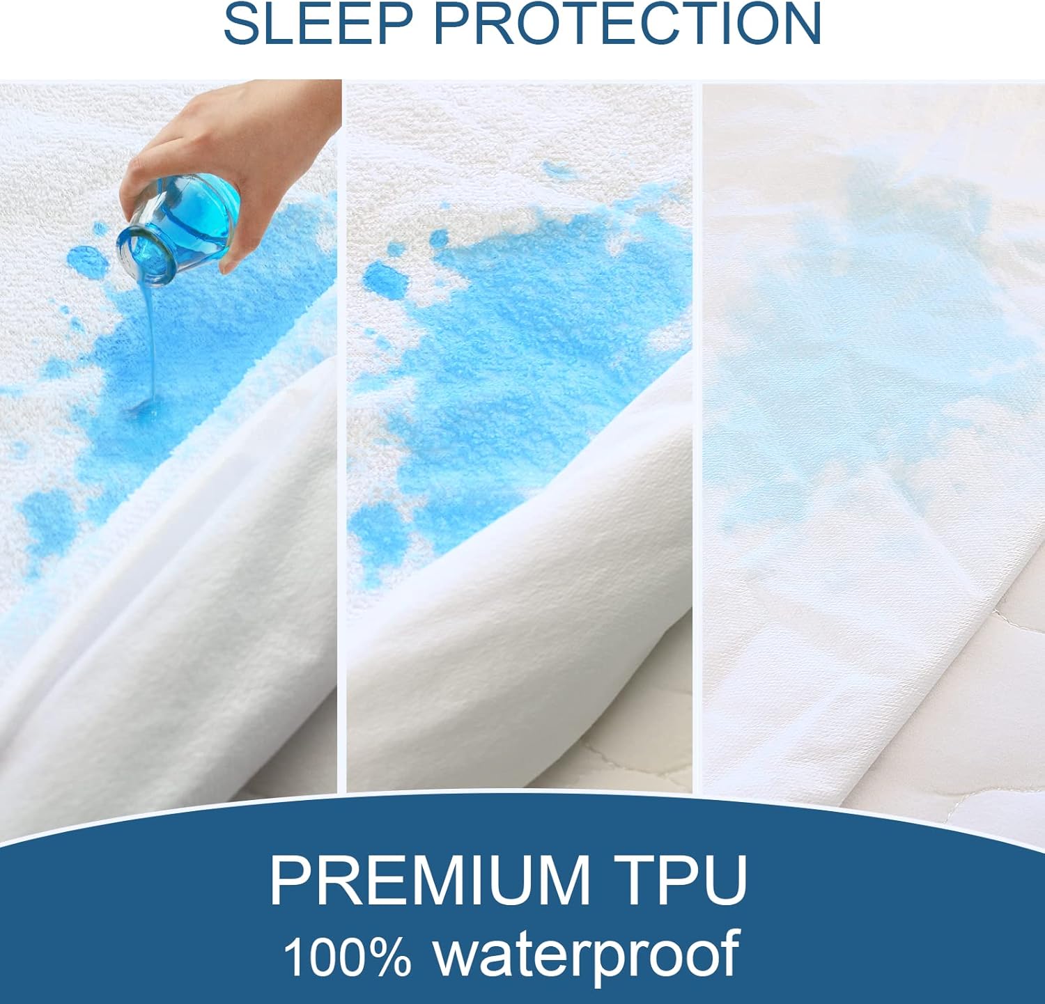 Full Size Mattress Protector Waterproof and Breathable Terry Soft Cover
