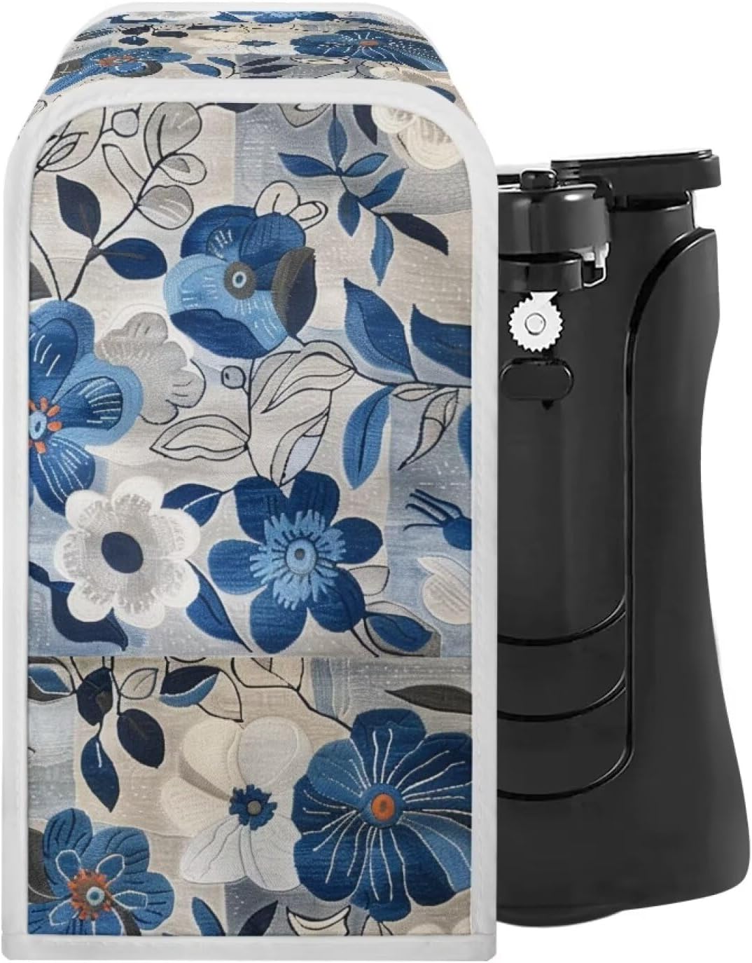 Blue Flower Desk Cover for Manual Can Opener