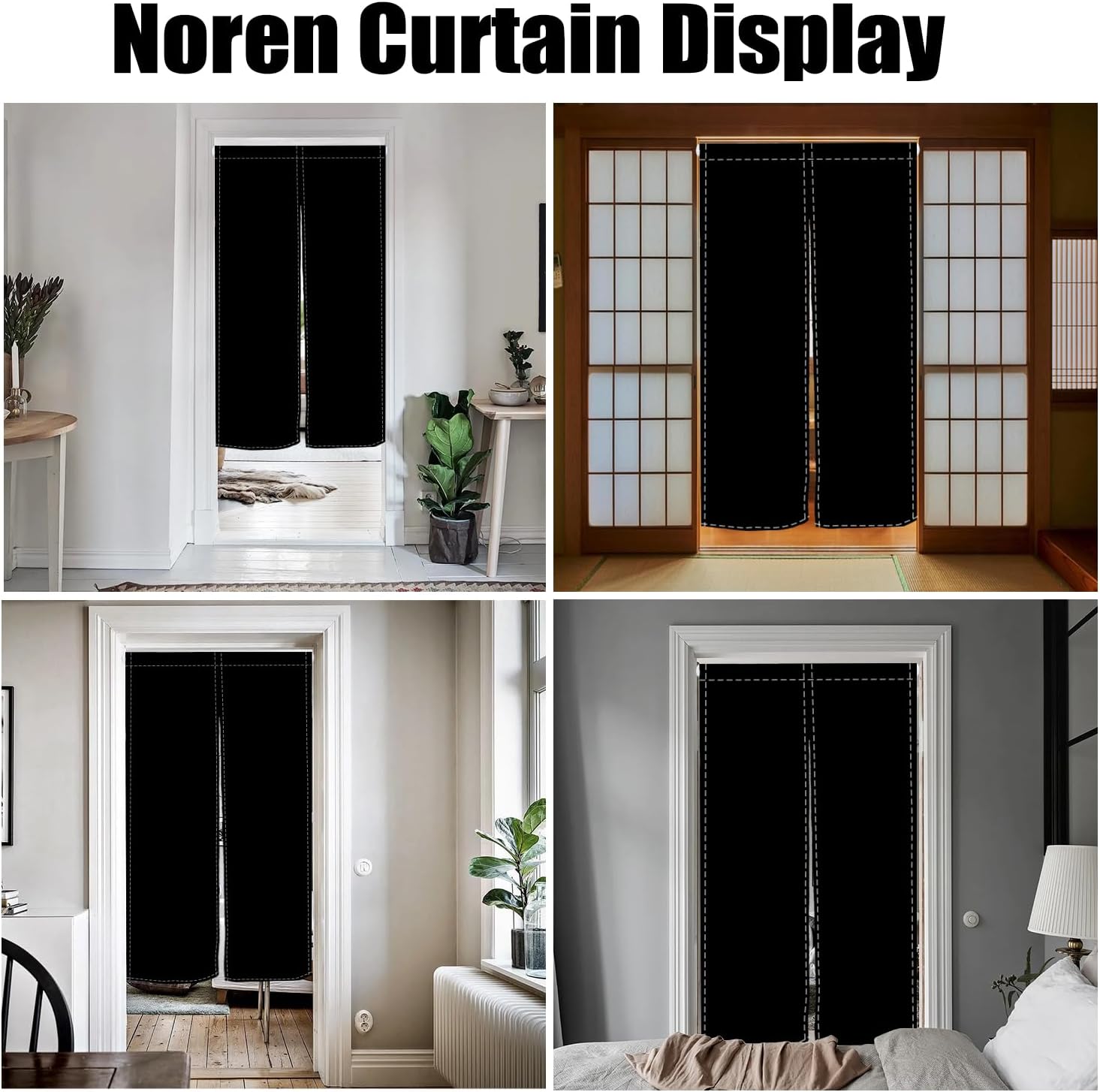 Long Japanese Door Curtain Noren for Privacy