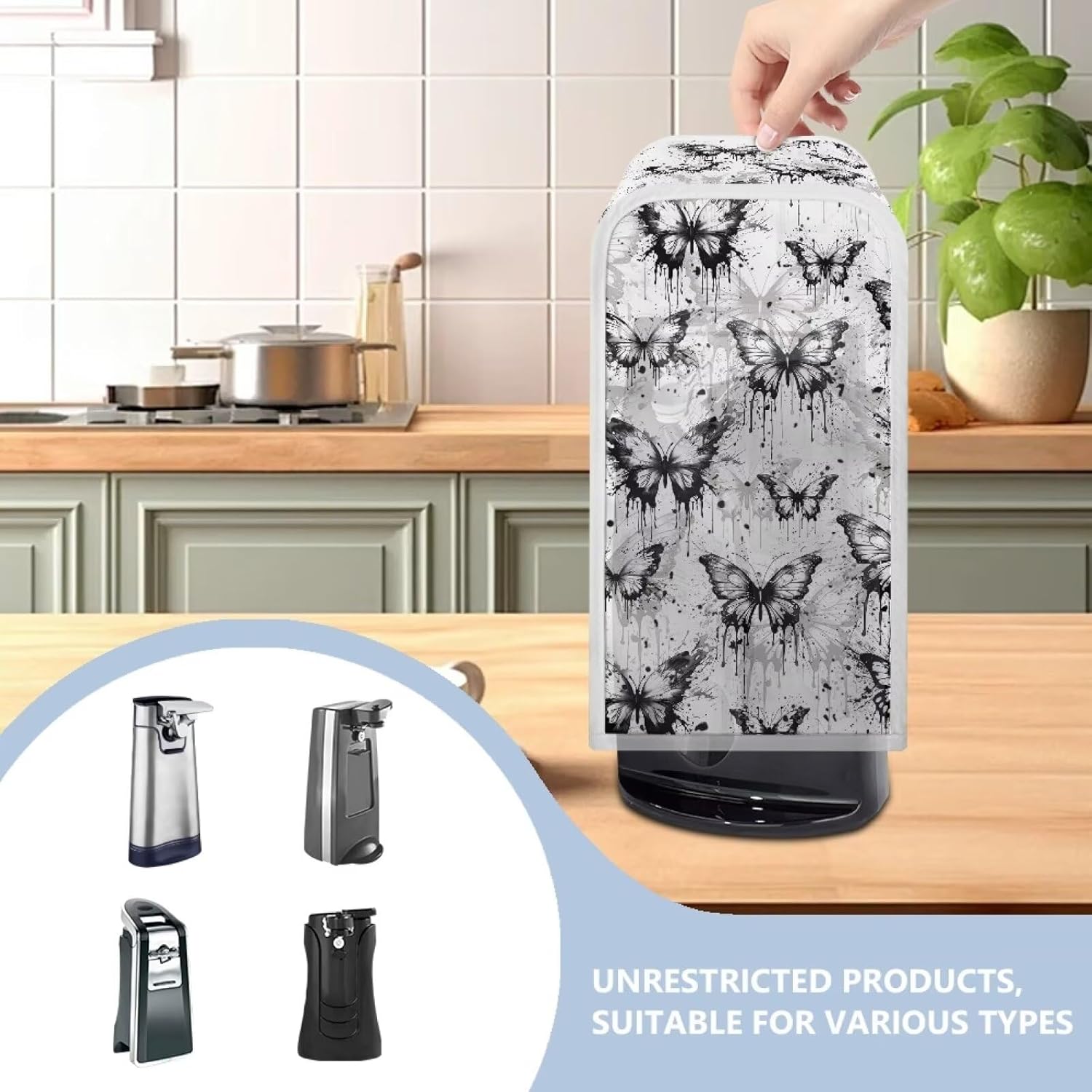 Ink Butterflies Dust Covers for Can Opener