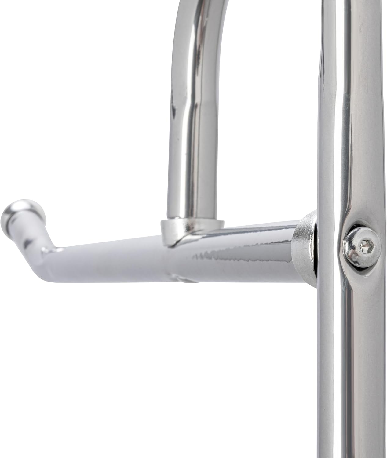 Household Essentials Rolling Laundry Cart with Hanging Bar Chrome Finish