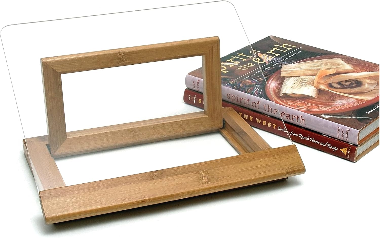 Lipper International Bamboo Wood Cookbook Stand