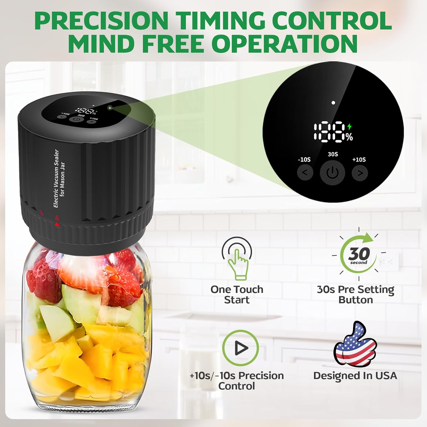 Wizcave Mason Jar Vacuum Sealer Kit