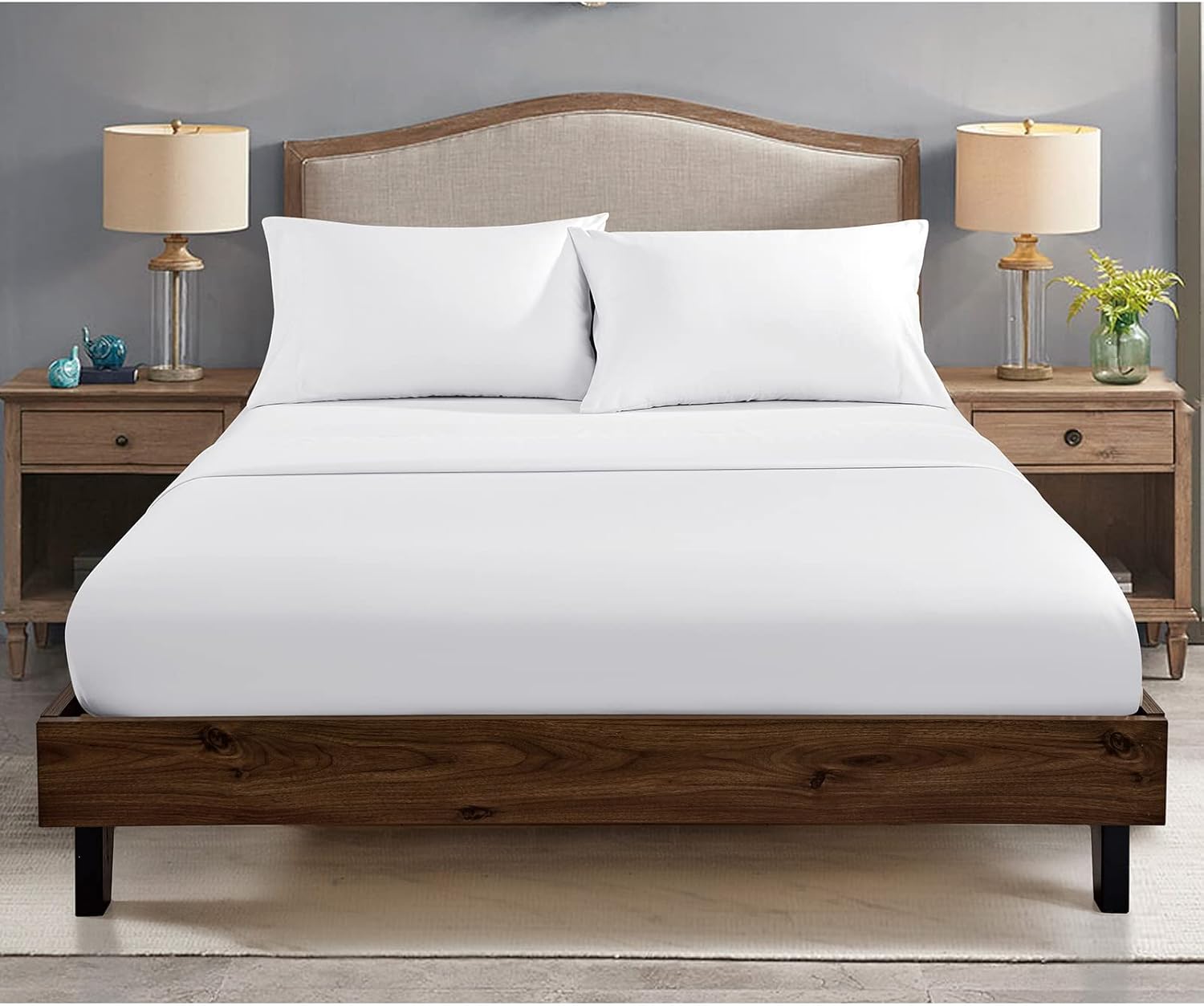 FreshCulture Twin Fitted Sheets 6 Pack White Deep Pocket