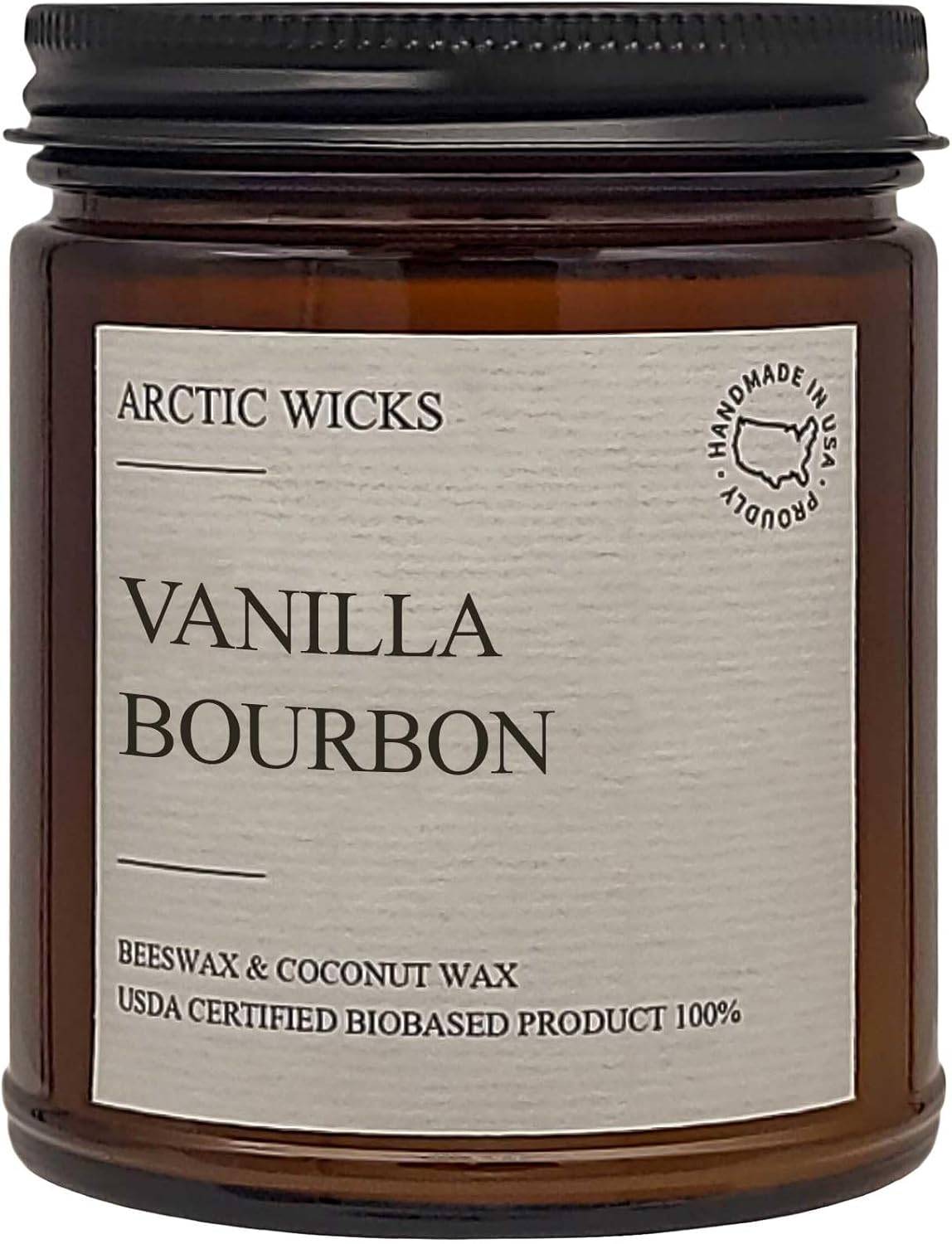 Vanilla Bourbon Candle by Arctic Wicks 9oz