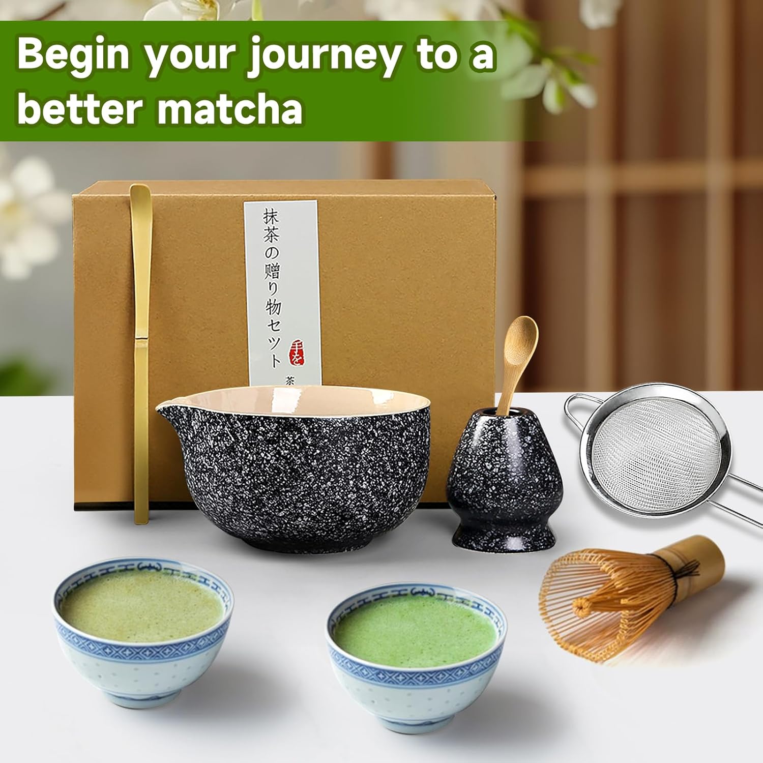 Amerzam Japanese Matcha Set - Complete Ceremony Collection