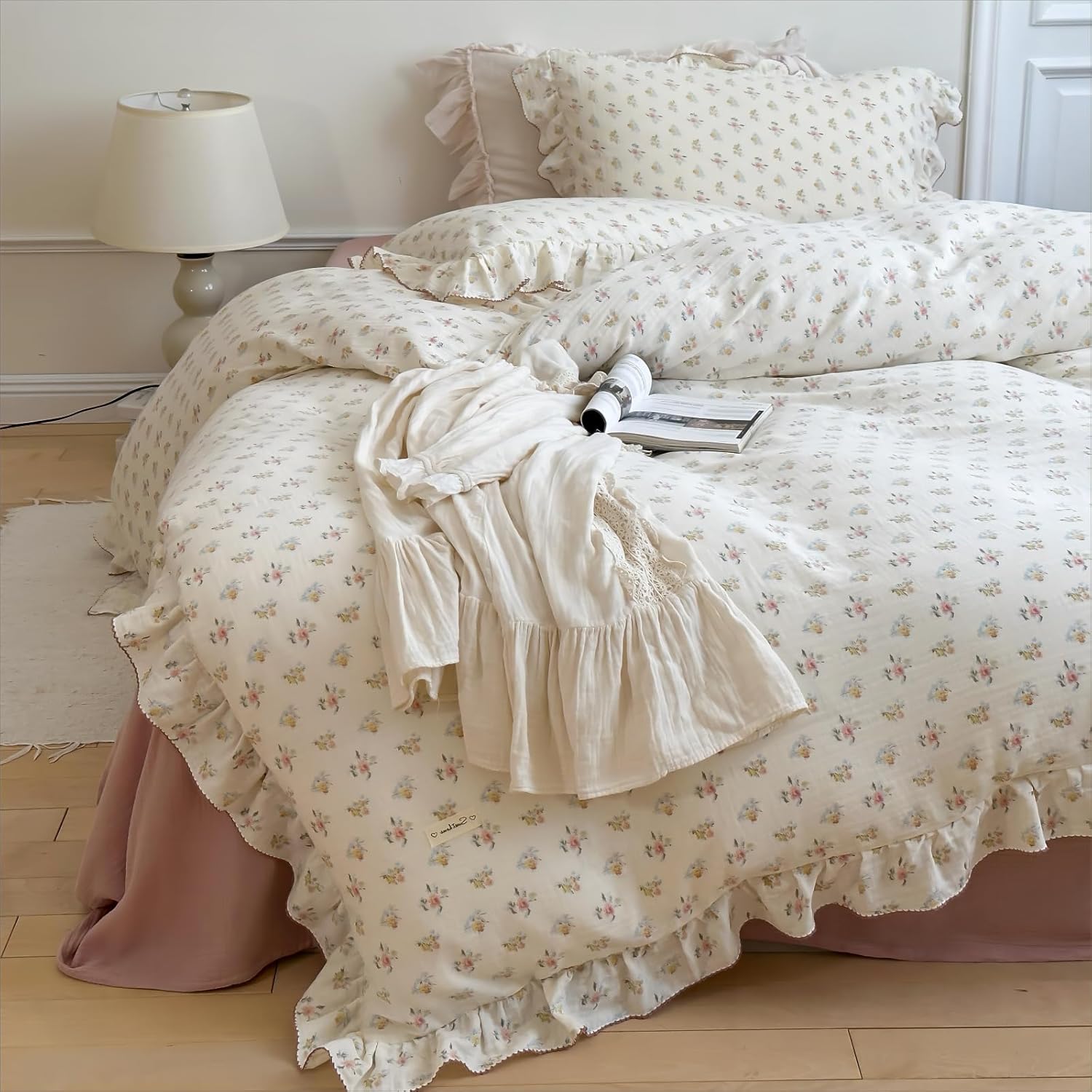 BuLuTu 100 Cotton Muslin Duvet Cover Twin Size